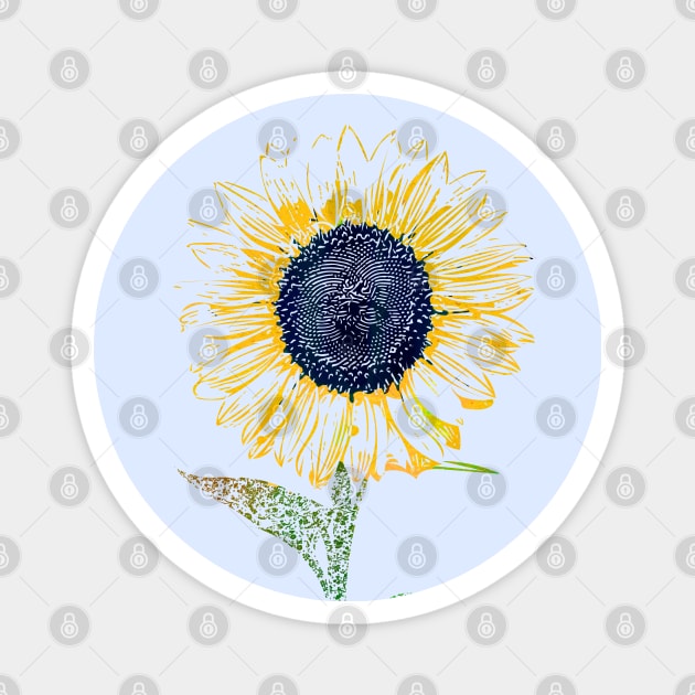 Sunflower Magnet by Jirka Svetlik